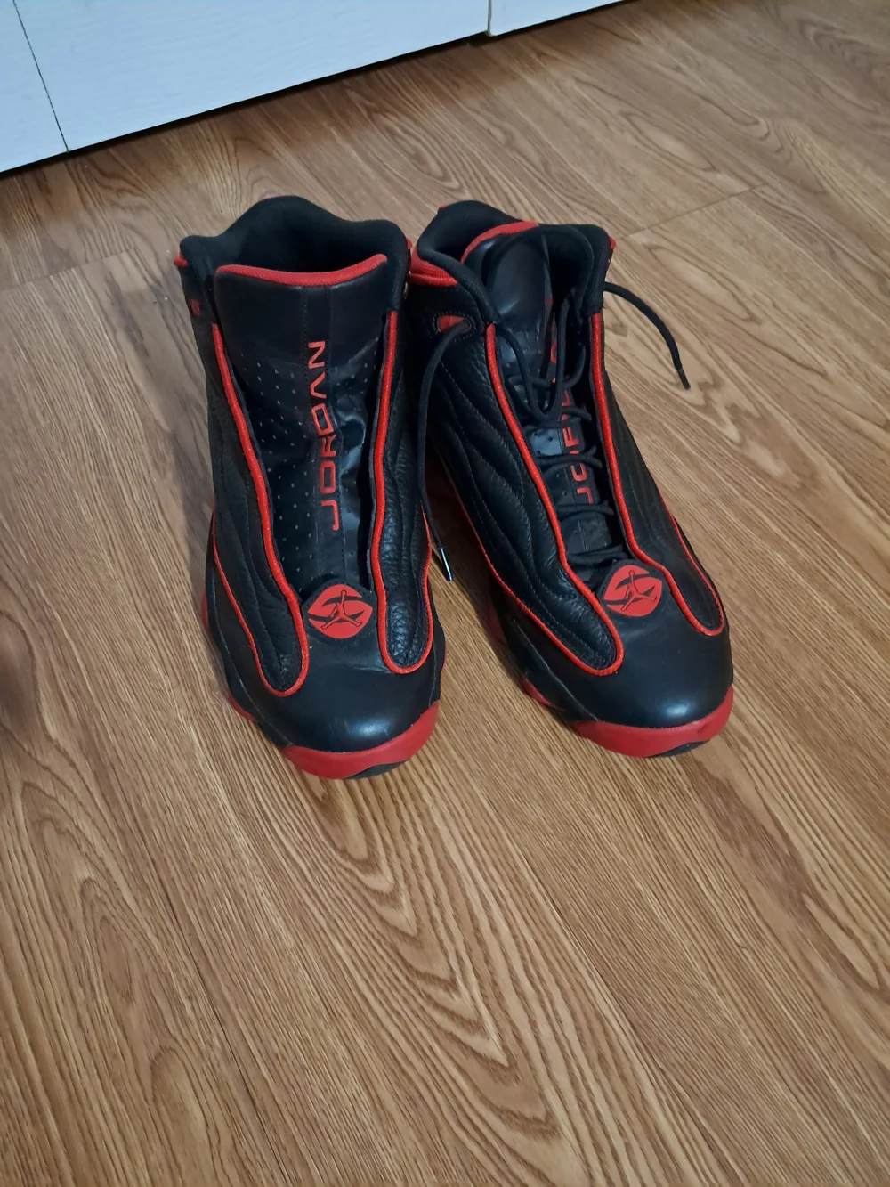 Jordan Men Red and Black Basketball Shoes